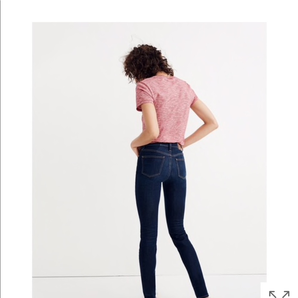 Madewell high rise skinny jeans dark wash